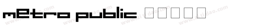 metro public字体转换